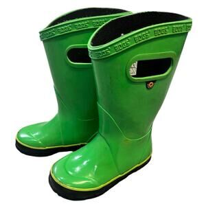 Bogs Insulated Rainboots, Toddler Size 9 Pull-On Lime Green, Boy/Girl Waterproof